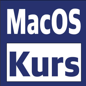 macos-kurs.de Macos Kurs-Logo auf blauem Hintergrund.